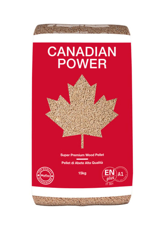 Bancale Pellet Canadianpower ENplus A1 70 sacchi da 15 kg in abete